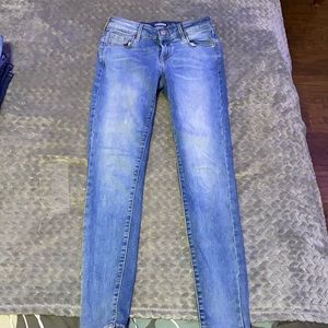 Old navy blue jeans